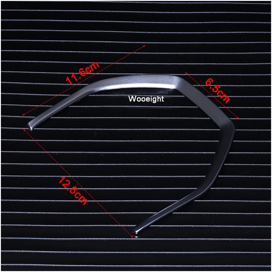 Wooeight Car Interior ABS Chrome Steering Wheel Decoration Strips Trim Frame For Land Rover Discovery Sport 2015 2016 2017-2019 |