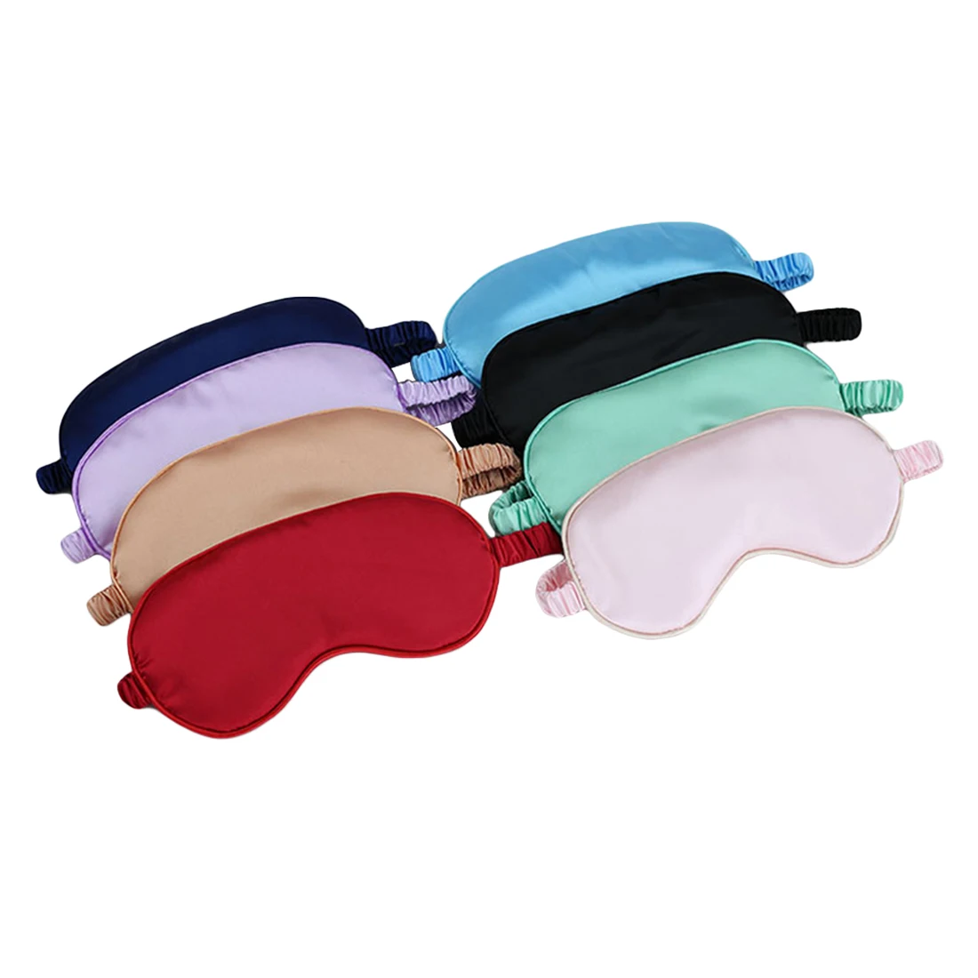 High Quality Double-sided Simulation Silk Eye Mask Soft&ampSmooth Protection Sleep Shading Breathable Explosion | Красота и здоровье