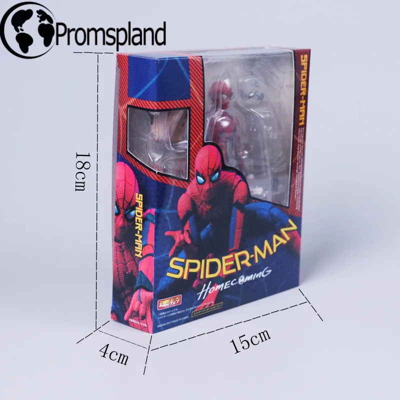 1pc/lot Spiderman Action Figures Spider man with School Bag Red Full Joint Moveable Collection Model Figure Toys For Kids 15cm | Игрушки и