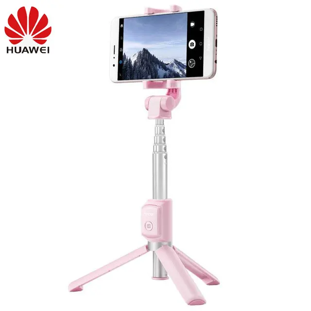 Pink huawei Honor селфи-палка AF15 штатив портативный Bluetooth 3,0 монопод выдвижной для iOS/Android/huawei - Цвет: Pink