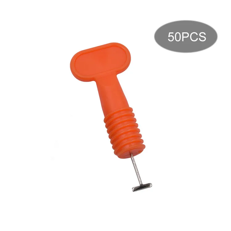 B-Screw 50pcs Система выравнивания плитки Системы многоразовые пол Керамика плитка уравнитель распорки для укладки плитки выравнивание 50/100 шт.+ Крест прокладки tusrai - Цвет: B-Screw 50pcs