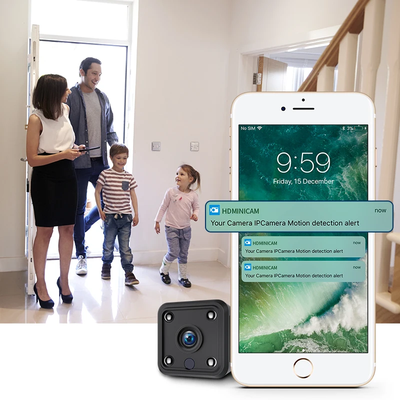 WNK 720 P ip-камера мини беспроводная видеокамера с Wi-Fi Встроенная батарея ночного