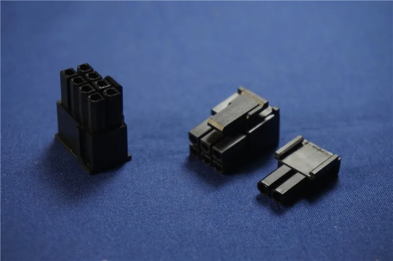 

100pcs 4.20 mm 6+2 PIN 8 Position Male Housing for Computer ATX graphics card GPU PCI-E PCIe Power Connector Shell Sliding Rail