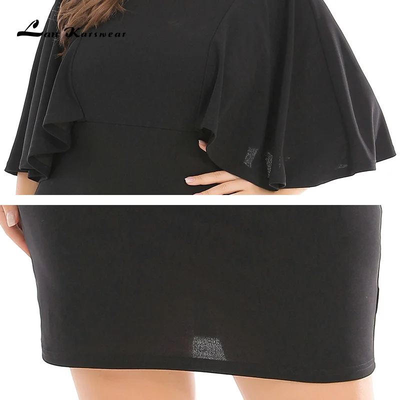 Женское летнее платье с V образным вырезом и коротким рукавом|vestidos plus|plus size dresssummer