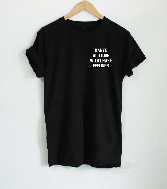 Модная женская и мужская футболка Kanye отношение с драконом