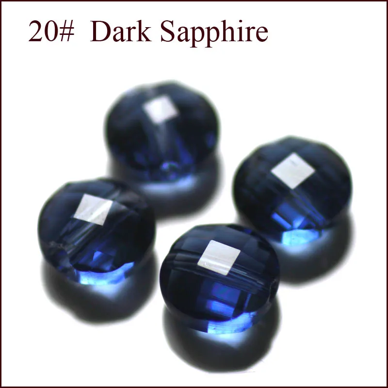 dark sapphire StreBelle Размер 6 мм 8 мм 10 мм выбор Топ AAA круглое Хрустальное стекло бусины для DIY ювелирных изделий - Цвет: dark sapphire