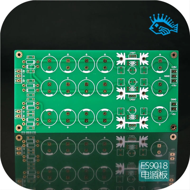 DC источника питания доска PCBboard + 15V 5v Трехходовой регулятор напряжения выход DAC