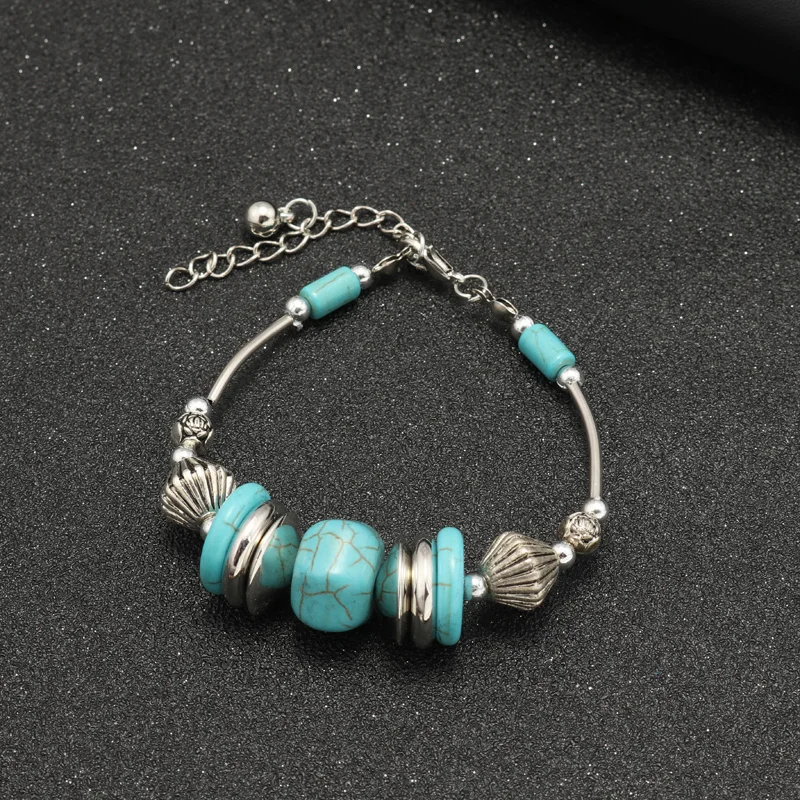 Btuamb Boho браслеты с натуральным камнем Новое поступление резные геометрические