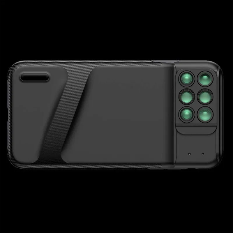 Для iPhone XS Max двойной объектив камеры 6 в 1 Рыбий глаз широкоугольный макрообъектив для iPhone XS XR Xs Max телескоп зум-линзы+ чехол