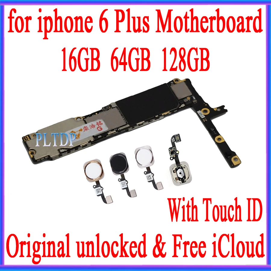 Материнская плата для iphone 6 plus с сенсорным Идентификатором 100% оригинальная