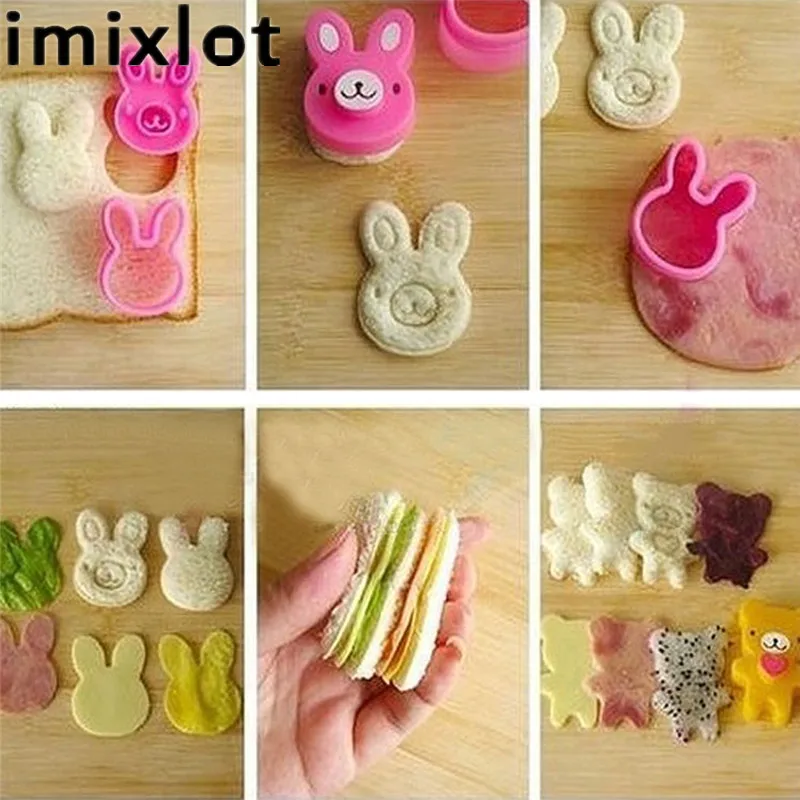 Imixlot 3 шт. Сэндвич Тост корочка печенья Форма для хлеба форма приготовления бенто
