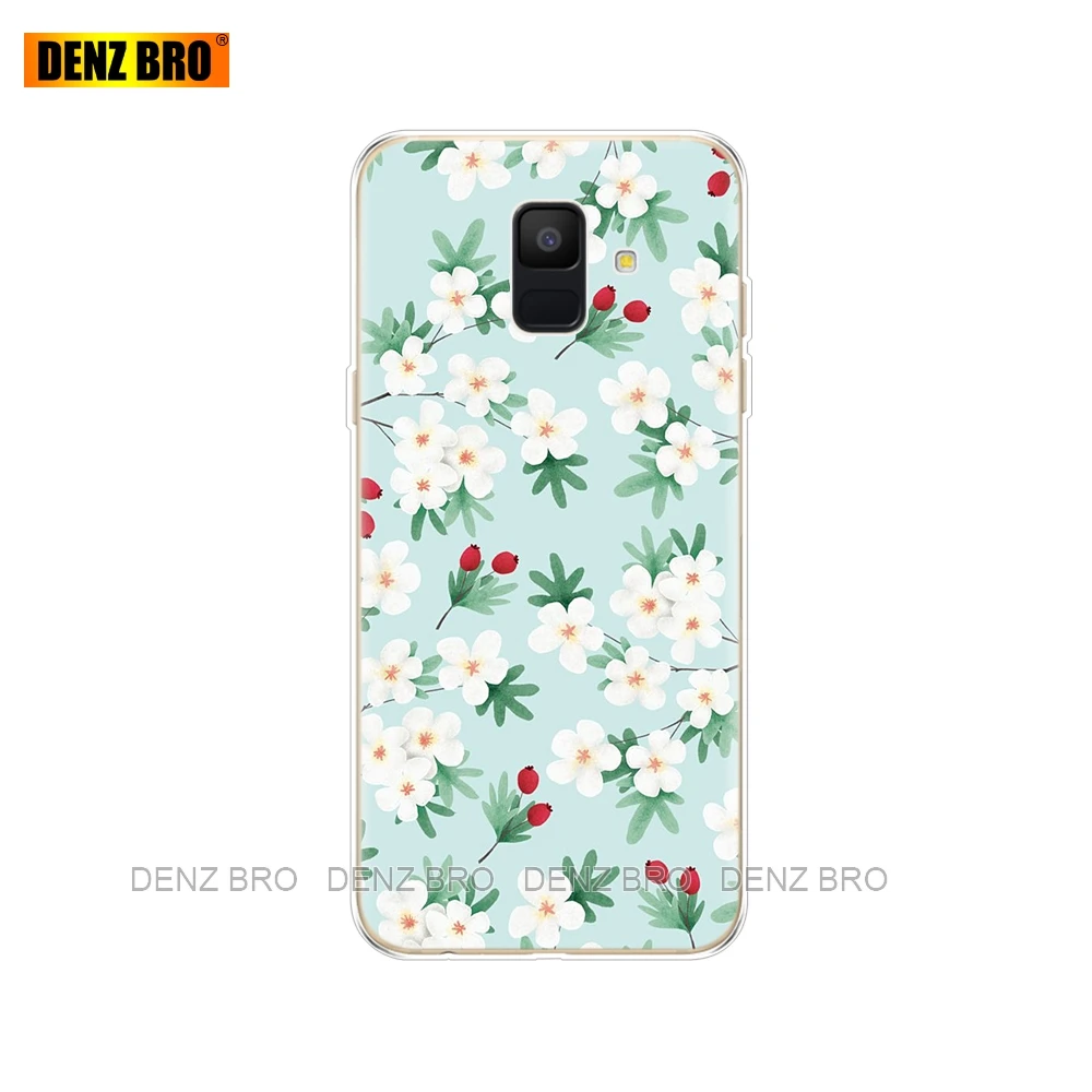 Мягкий силиконовый чехол для телефона samsung Galaxy A6 Dual SIM SM A600 A600F Tpu задняя крышка для samsung A6 Plus A605 A605F - Цвет: 34748