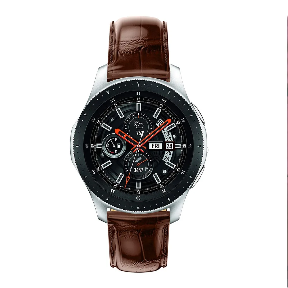 Ремешок 22 мм для Samsung Gear S3 Frontier/Classic Galaxy Watch 46 кожаный ремешок наручных часов Huami