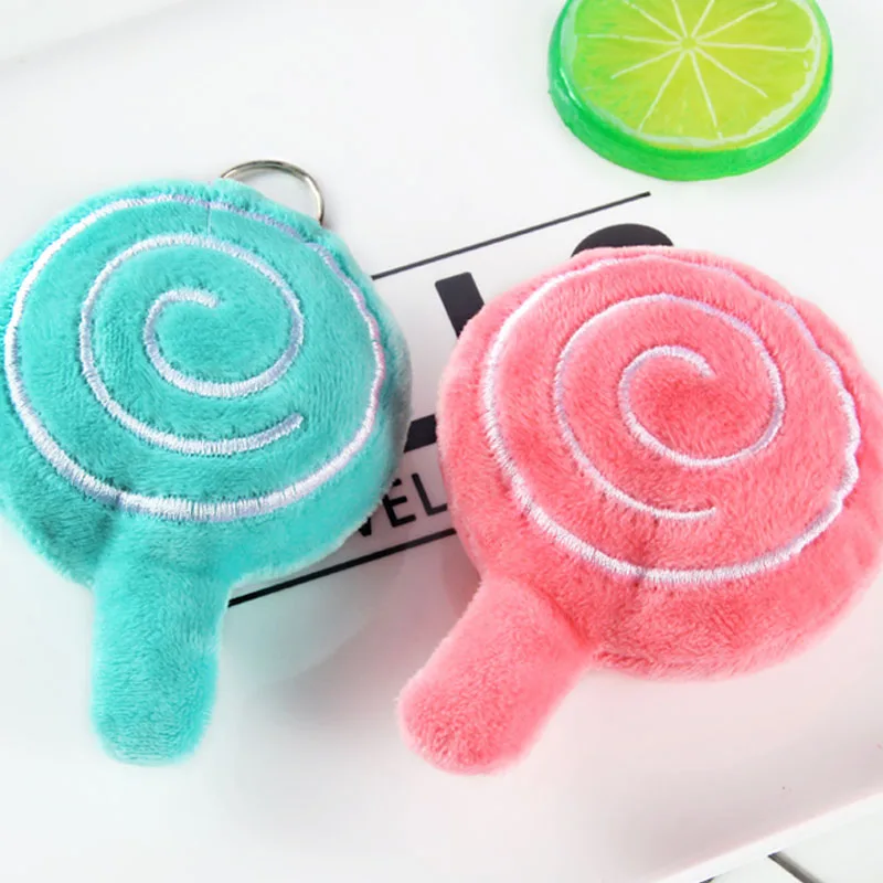 Брелок для телефона сумка Подвеска плюшевая кукла леденец Kawaii форма мягкие