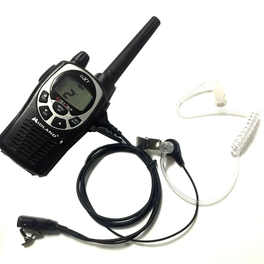 YIDATON 2 Pin Ptt Mic Скрытая Акустическая трубка наушник для Midland Радио G6 g7 Gxt1050 Gxt550 Gxt650 Lxt80