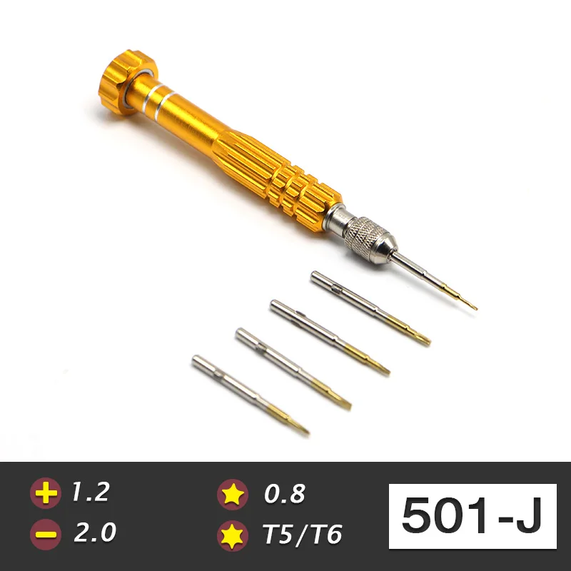 5in1-Yellow 13 в 1 Набор Магнитных отверток прецизионные инструменты для обслуживания специальные 0,8 звезда для телефона часы Ремонт 7392 - Цвет: 5in1-Yellow