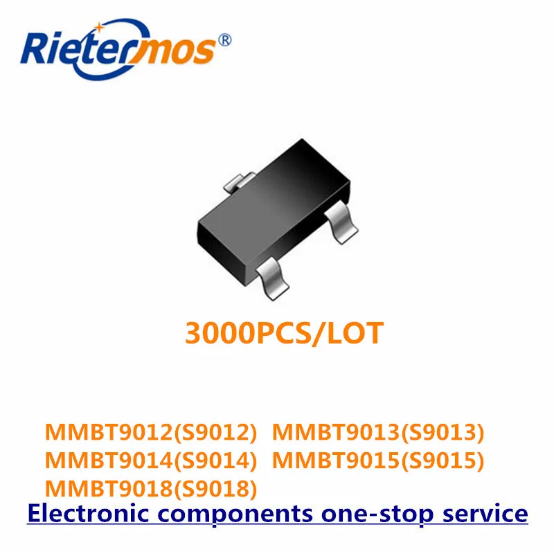 3000 шт. S9012 S9013 S9014 S9015 S9018 SOT23 MMBT9012 MMBT9013 MMBT9014 MMBT9015 MMBT9018 PNP NPN высокое качество|npn|npn pnp |