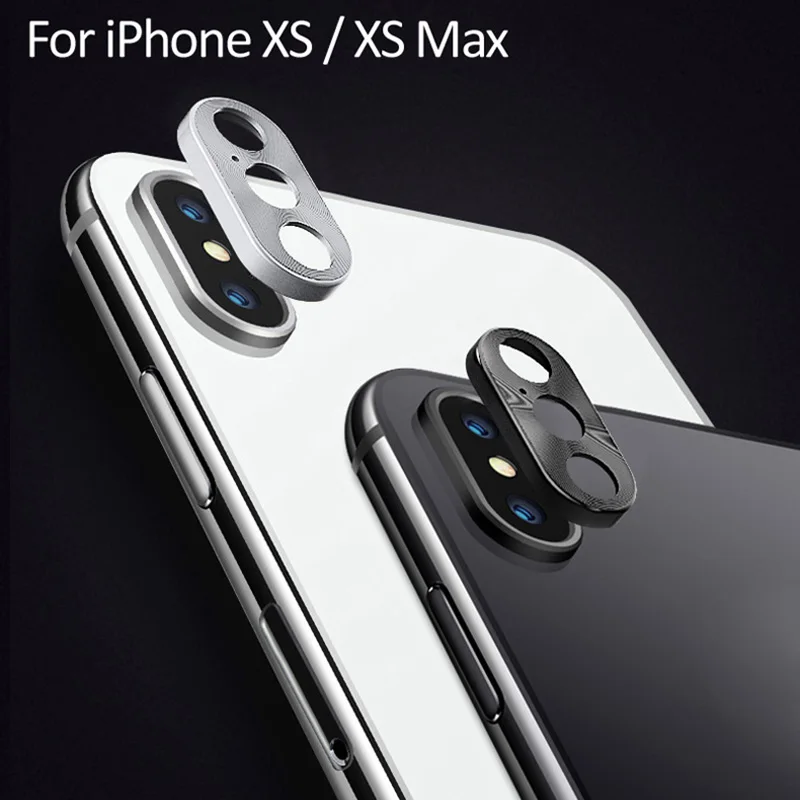 Metal Case on For iPhone X Camera Lens Screen Protector Bumper Cover for iPhone XS MAX XR XSMAX X 11 Pro Max Ring Tempered Glass