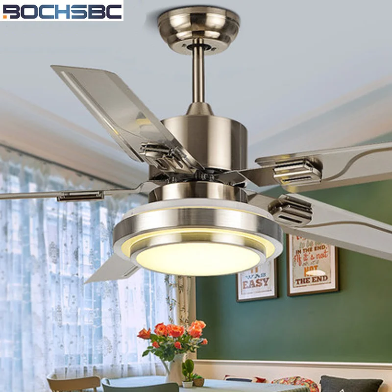 BOCHSBC потолочный вентилятор из нержавеющей стали для столовой комнаты гостиной