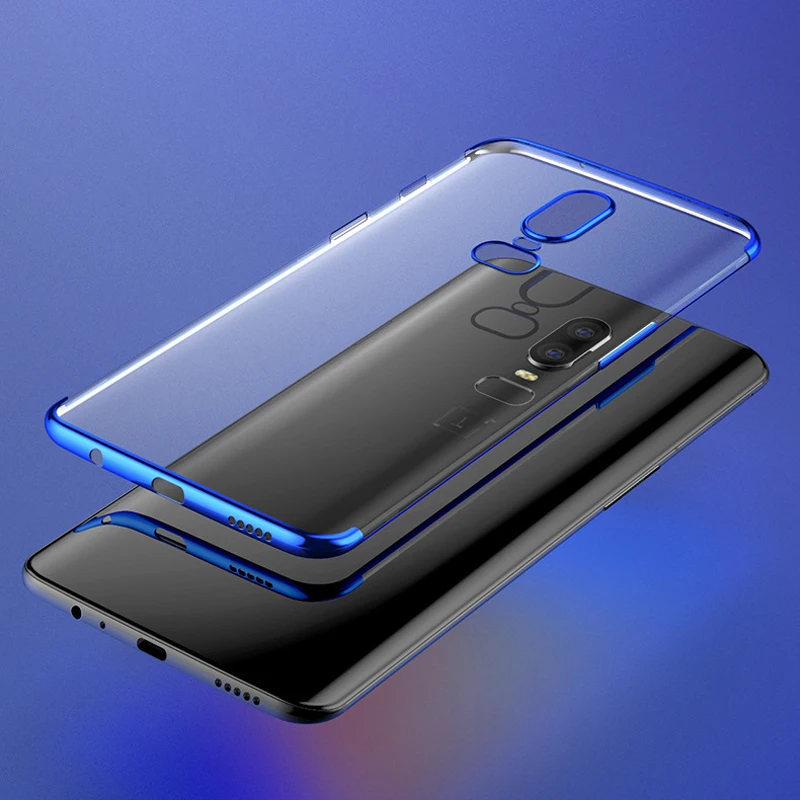 Oneplus6t прозрачный чехол с покрытием для OnePlus 6t 6 мягкий силиконовый Oneplus6 One Plus 1 + t