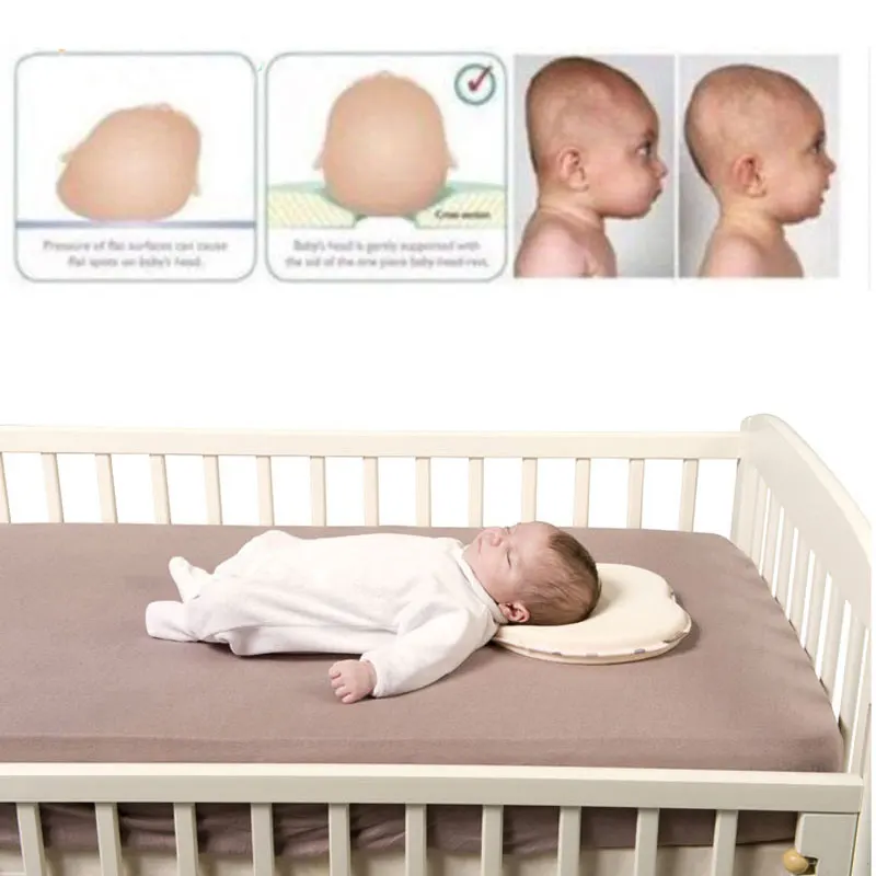 Newborn Sleeping Styling Pillow Heart Shape Baby Head Protection Soft Pillow Care Plastic Shape Pillow Memory Mat Pillow