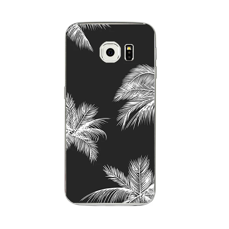 Силиконовый чехол s для Galaxy S6 Edge Plus чехол для телефона samsung Galaxy S6 оболочка для C5 C5Pro C5000 Чехол черный и белый узор