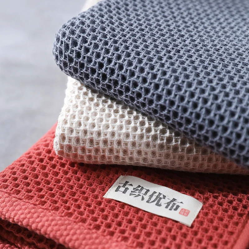 beroyal brand 4pcset 100 cotton hand towels for adults plaid hand towel face care magic bathroom sport waffle towel 33x74cm free global shipping