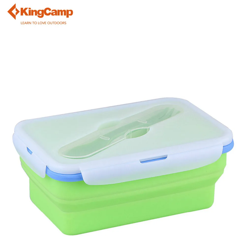 Kingcamp 1100 мл открытый кемпинг пластиковый контейнер коробки Ланчбокс Microwaveable Bento