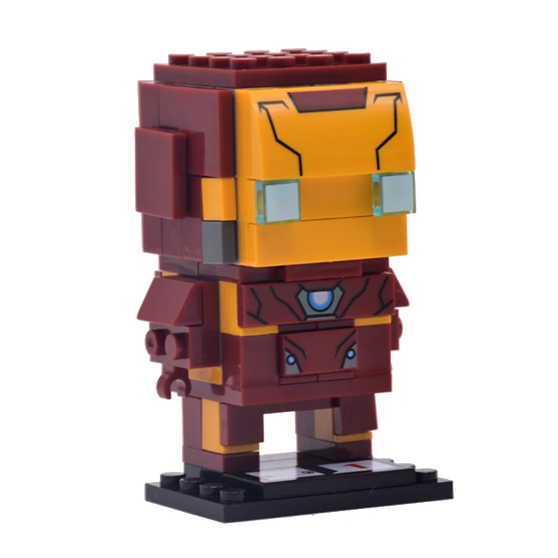 Brickheadz Dragon Ball Z супергерой Железный человек Marvel Супер Герои Бэтмен Фигурки строительные блоки кирпичи головы игрушки