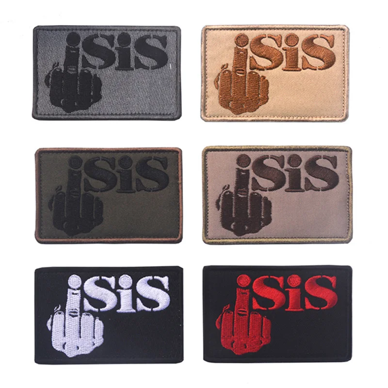 2017 средний палец ИГИЛ военная Боевая нарукавная повязка наплечная нагрудная