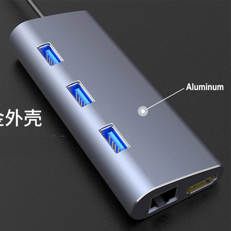 Baolyda Алюминиевый USB Type C к HDMI концентратор адаптер Thunderbolt 3 док станция для MacBook Samsung