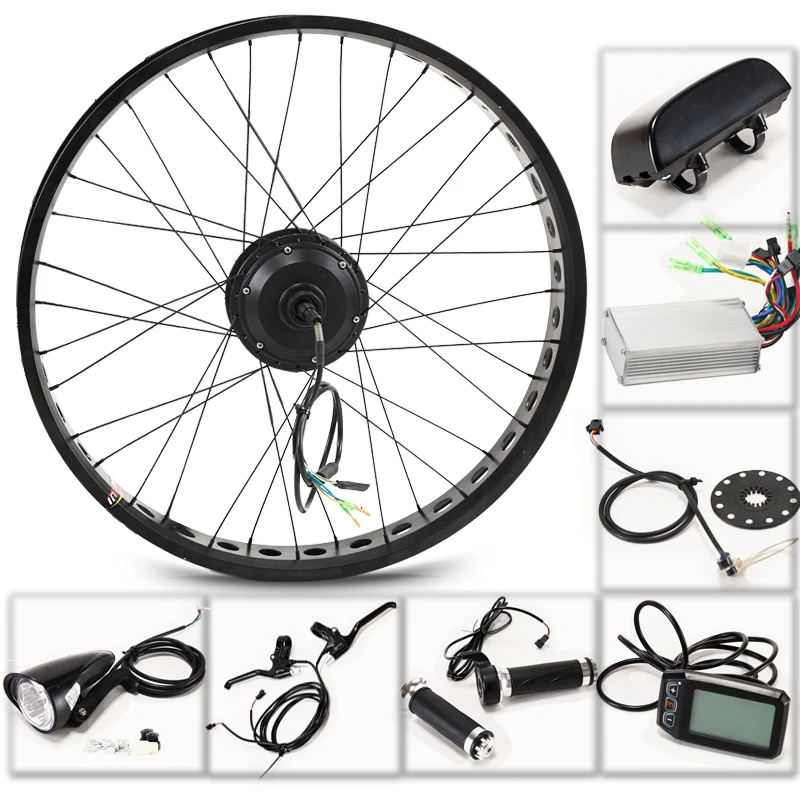 CASDONA Fat BIKE 36V 350W комплект электрического велосипеда 26 дюймов Мотор заднего колеса
