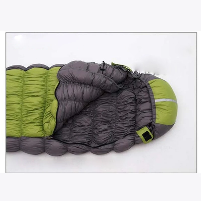 Caterpillar Sleeping Bag Adult Mummy Outdoors Camping Trip Super Warmth Men Women 90% White Duck Down S567 | Спорт и развлечения
