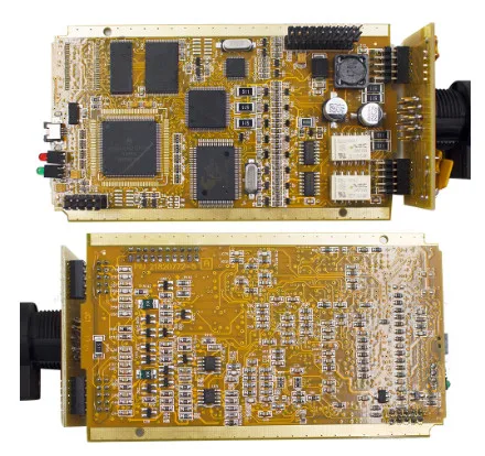 Gold Clip V188 качественный полный чип AN2131QC может зажимать для Renault диагностический инструмент Многоязычный Золотой боковой PCB может зажимать - Color: Gold Clip