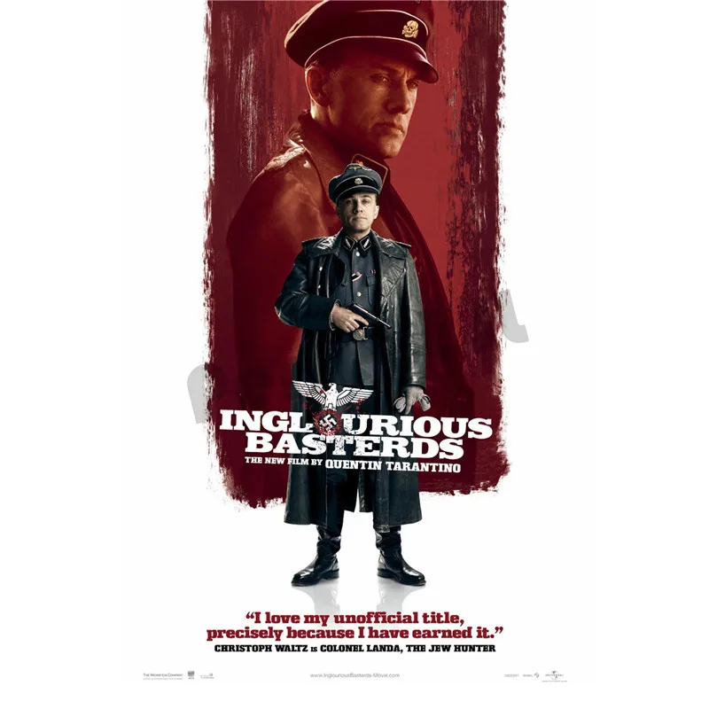 Inglourious Basterds домашняя отделка декоративный плакат с белым покрытием настенная