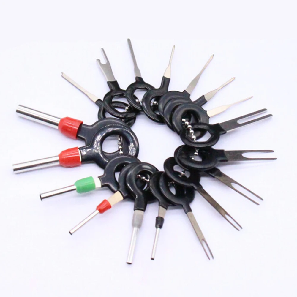 18Pcs/set Car Terminal Removal Tool Electrical Wiring Crimp Connector Pin Extractor Hand-held Disassembly Tools Kit | Автомобили и