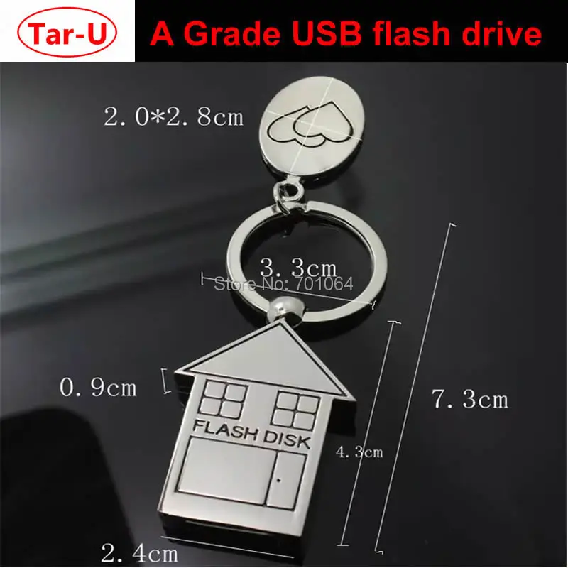 USB 3 0 симпатичный металлический флеш накопитель в форме дома 32 Гб карта памяти 16