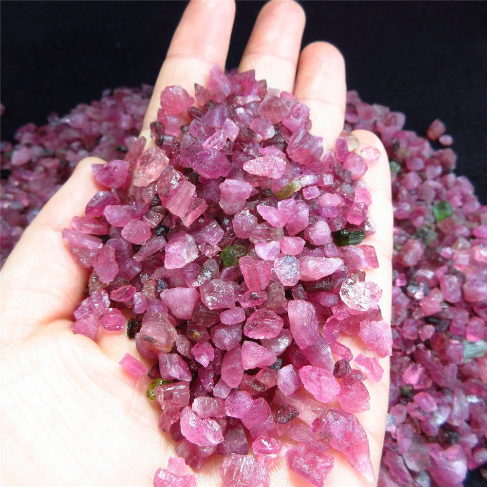 1/4 фунта натуральные камни с красным турмалином грубые Кристальные драгоценные