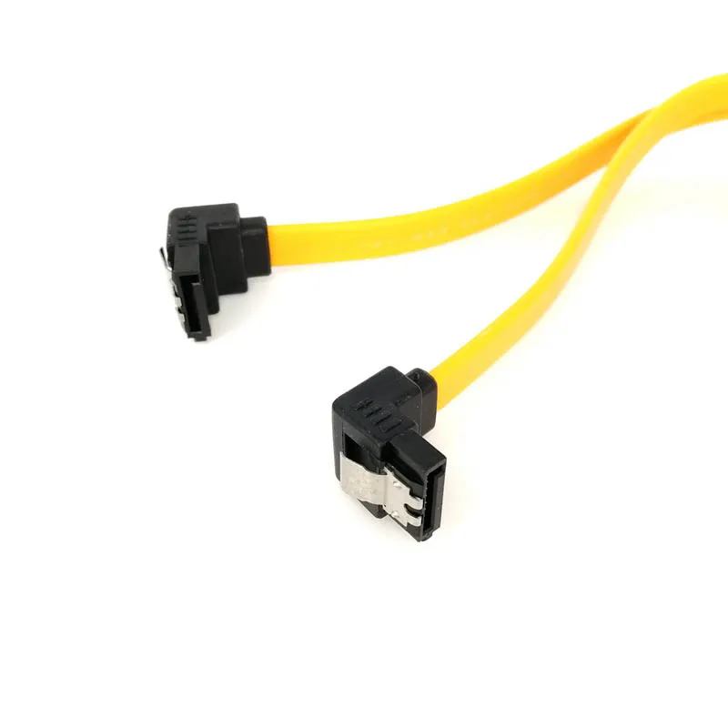 

Double Elbow Head SATA Data Cable 45CM Hard Drive Serial Port High Speed With Buckle HJ55