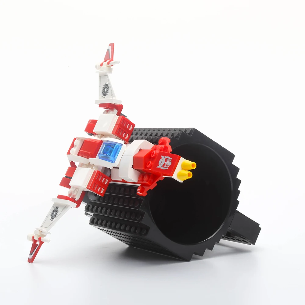 1 шт. 12 унций сборка-на кирпичной кружке Lego Тип строительные блоки кофейная чашка