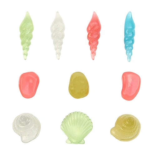 Hot item! 10 Pcs Mixed Conch Sea Shells Starfish Luminous Stone for Aquarium Fish Tank | Дом и сад
