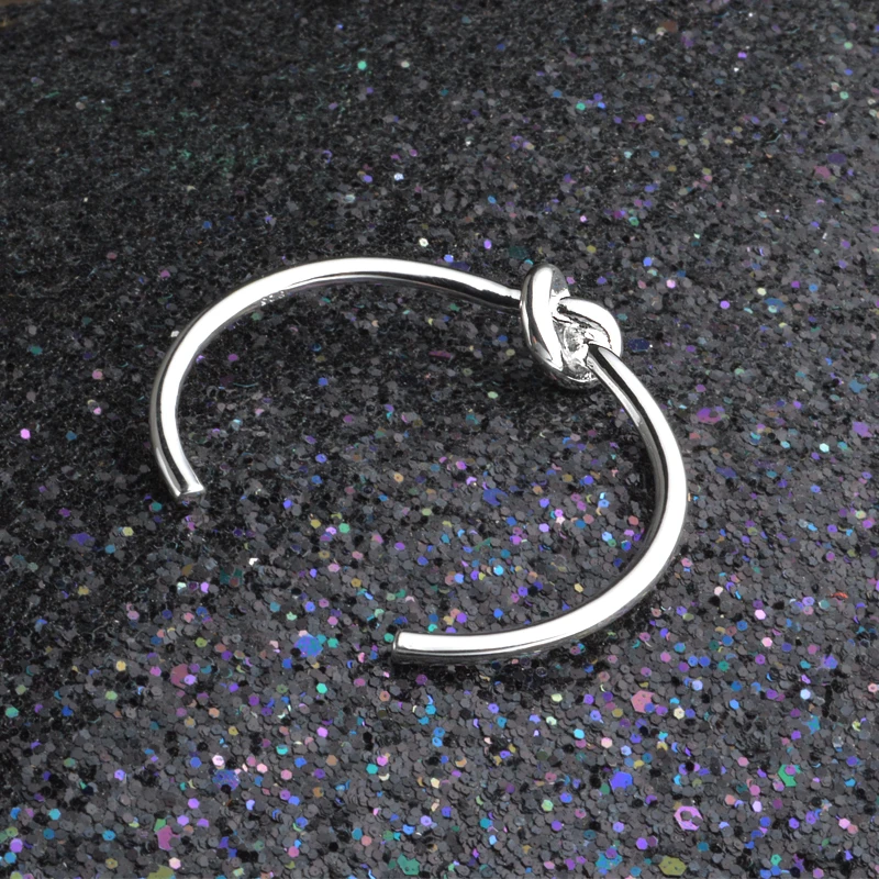 Регулируемый браслет из стерлингового серебра 925 пробы Открытый Браслет манжета