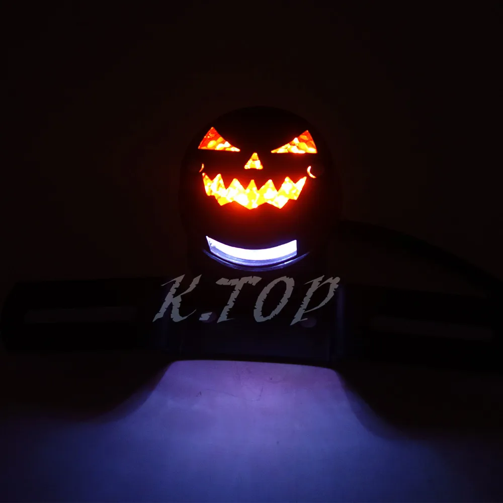 LED винтажная Тыква задний стоп Стоп лампа для кафе гонщик Чоппер поплавок