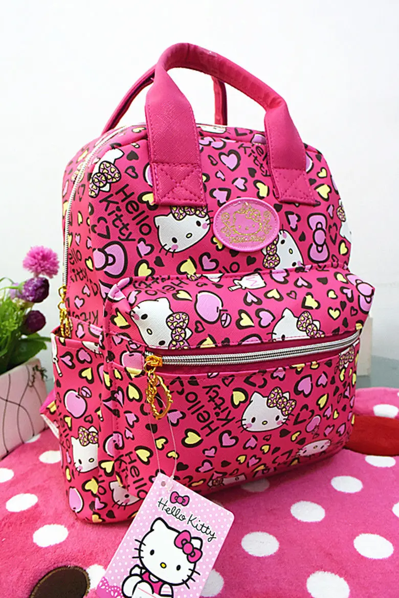 Новый милый рюкзак Hello Kitty сумка школьная кошелек | Багаж и сумки