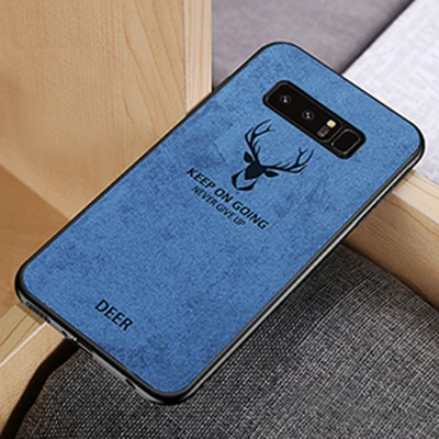 Blue Christmas Deer Чехол на самсунг Ультра-тонкий мягкий силиконовый ударопрочный матовый Бэтмен с рождественским оленем, чехол для Samsung Galaxy S8 s9 s10 Plus Note 8 9 чехол - Цвет: Blue Christmas Deer