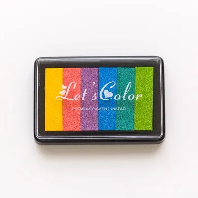 Pigment Inkpad Винтажные каваи штамп планировщика штамп для ежедневника деревянные штампы для планировщика - Цвет: Pigment Inkpad