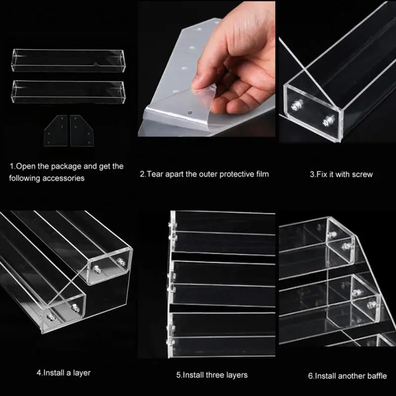 1 шт. прочная стойка прозрачный лак для ногтей Косметический стенд держатель