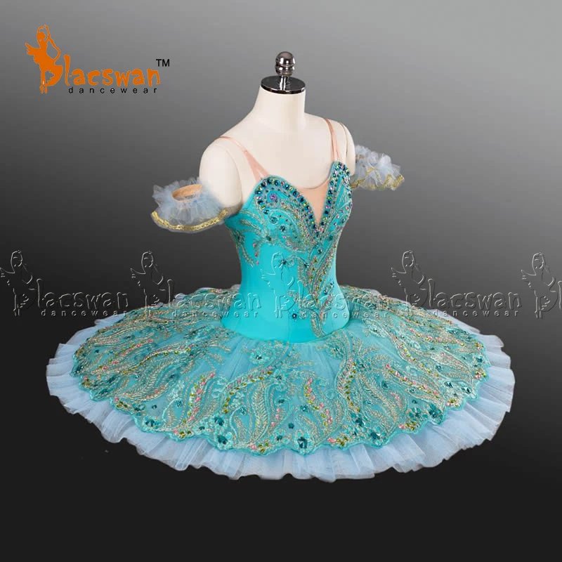 Новинка 2017 Голубой Классический балетный костюм пачка профессиональный для