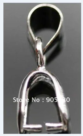 

OMH wholesale 12MM 80pcs/Lot metal (lead free , nickel free) 18KGP silver color CLASPS HOOKS buckle necklace bail DY29