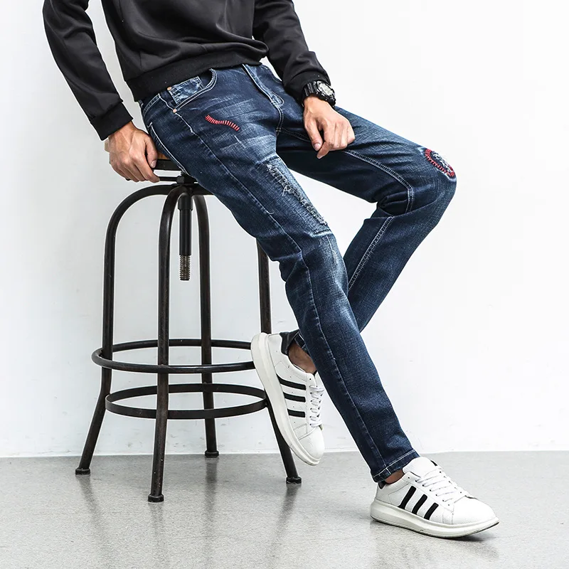 Классические мужские джинсы в стиле ретро ностальгия прямые для мужчин размера